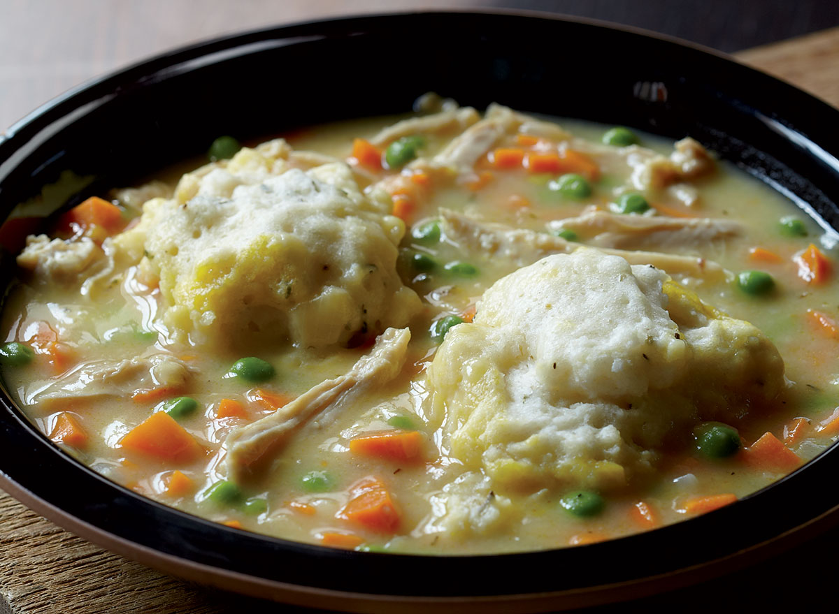 Healthy chicken and dumplings